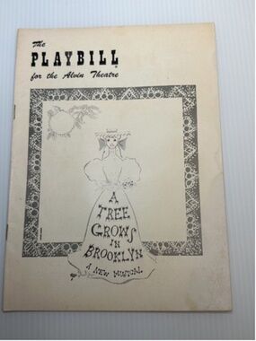 Tree Grows In Brooklyn Playbill Vintage June 11,1951 Alvin Theatre Shirley Booth